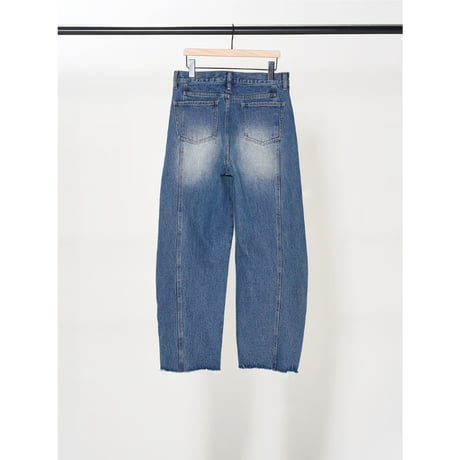 【YENN】KNEE TUCK DENIM PT ※納期9/上〜9/中