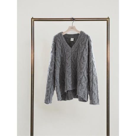 【YENN】CABLE PATTERN KNIT PO