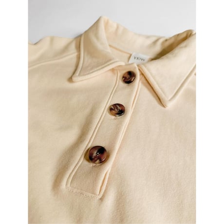 【YENN】POLO COLLAR SWEATSHIRT