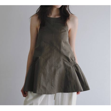 【anuke】Ribbon Peplum Tops
