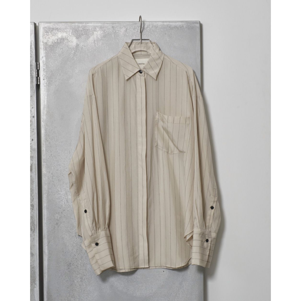 トップス todayful stripe silky shirts TODAYFUL（トゥデイフル）の「Stripe Silky Shirts（シャツ/ブラウス