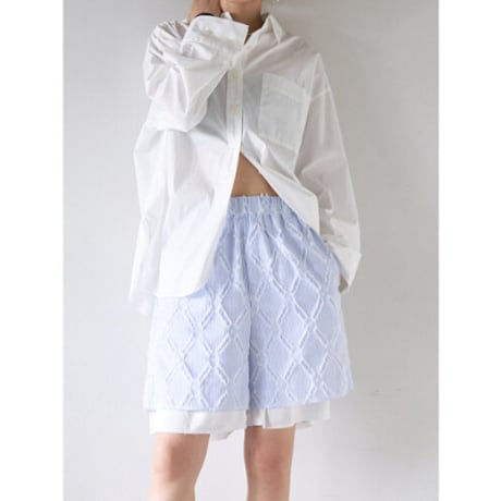 【YENN】STRIPE JQ SHORT PT