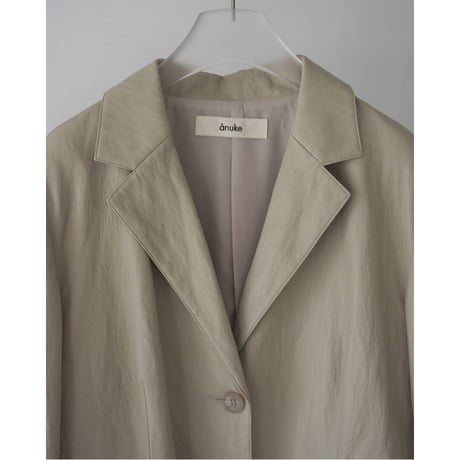 【anuke】Ecoleather Tailored Jacket