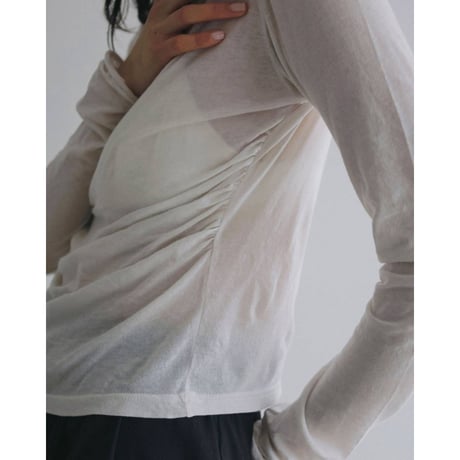 【anuke】Gather Compact Tops　※納期8月中旬～9月中旬