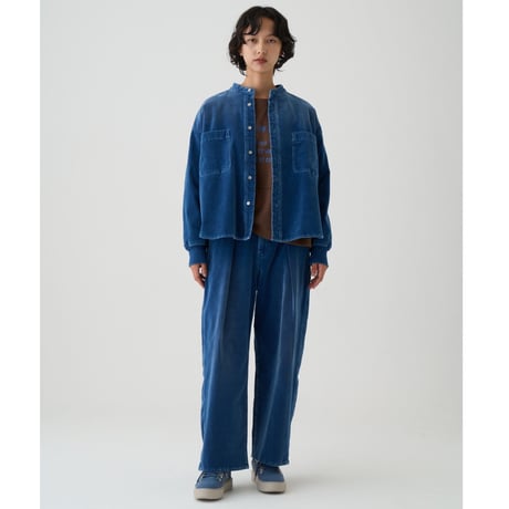 【Boutique Ordinary】Velveteen Denim Tuck Pants