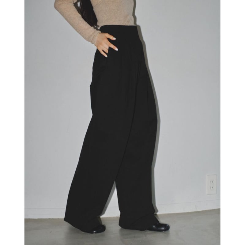 TODAYFUL】Peachskin Tuck Trousers ※納期 11月中旬 | s