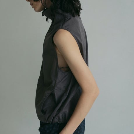 【anuke】Nylon Sleeveless Blouson　※納期3月下旬〜4月下旬