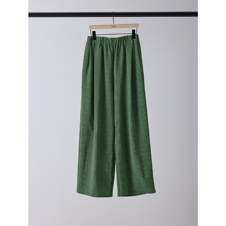 【YENN】 PLAID TUCK EASY PT