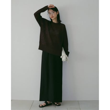 【anuke】Georgette Pencil Skirt