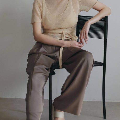 【anuke】Wrapcami Layered Knit　※納期7月上旬～8月上旬
