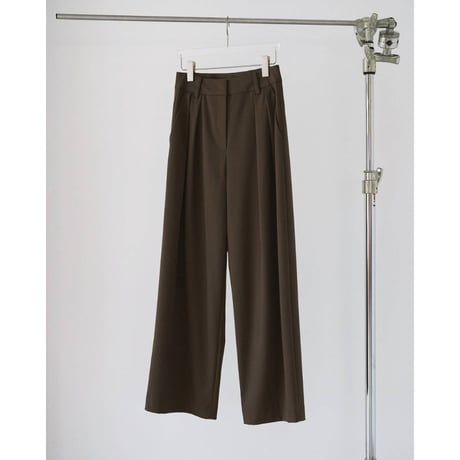 【anuke】Doubletuck Wide Pants