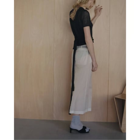 【anuke】Squaretoe Velour Mule