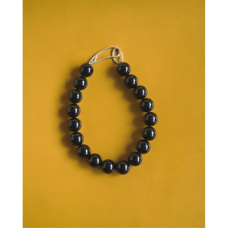 【anuke】Volume Blackball Necklace