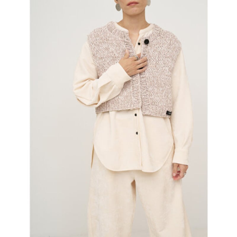 YENN】MIX HAND KNIT VEST | selectshop kusukusu