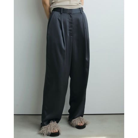 【anuke】Satin Tuck Pants※10月上～11月上