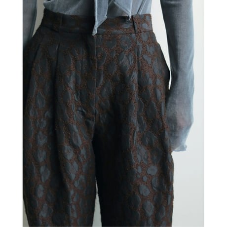 【anuke】Leopard Jacquard Pants※9月中～10月中