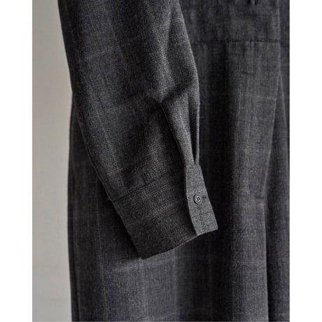 【anuke】Check Shirts Combinaison　※納期9月中旬～10月中旬