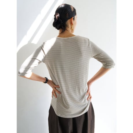 【YENN】HENRY 3,4 SLEEVE TEE
