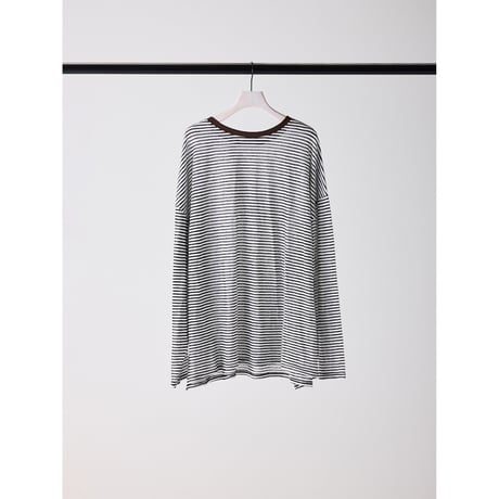 【CHIGNON】 ｼｱｰﾎﾞｰﾀﾞｰﾛﾝTEE