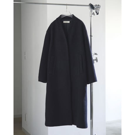 【anuke】Collarless Cocoon Coat※11月上～12月上
