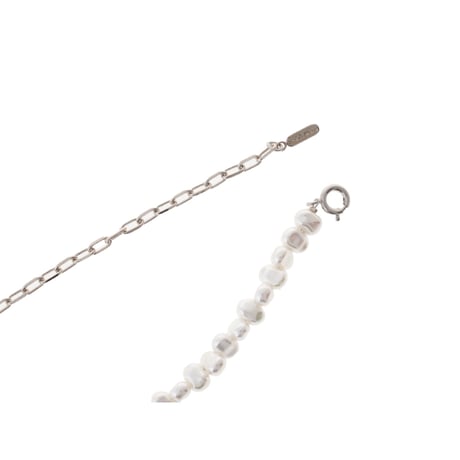 【Sea'ds mara】Pearl linked chain necklace
