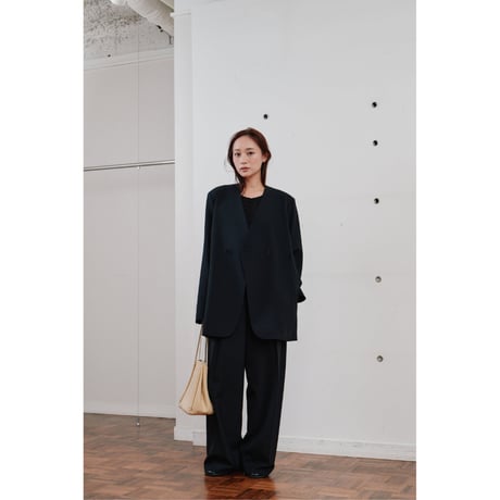 【Hella】double tuck wide pants　※納期2月中旬〜3月中旬