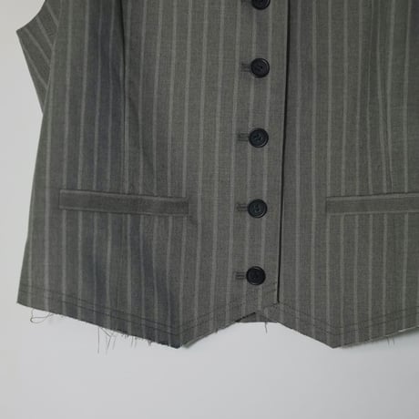 【anuke】Compact Cutoff Vest　※納期4月中旬〜5月中旬