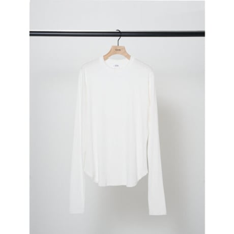 【YENN】COTTON RIB LONG TEE