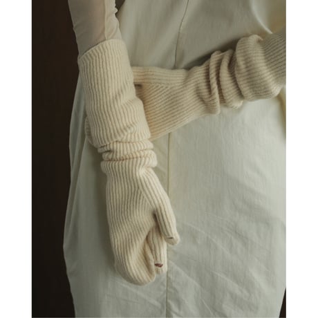 【ànuke】Rib Knit Armwarmers　※10月中旬~11月上旬頃 発送予定