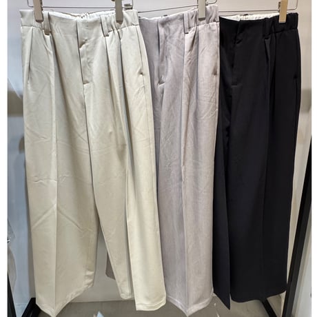 【hunch】ポリレーヨンタックパンツ