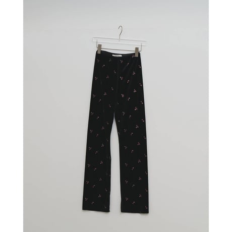 【TODAYFUL】Petit Flower Velour Leggings　※納期10月上旬～11月上旬