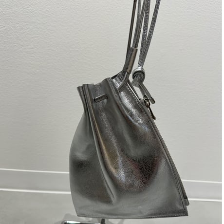 再販【blancle】M.LEATHER ZIP DRAWSTRING 【M size】bc1172