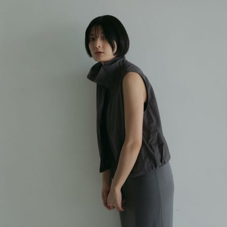【anuke】Nylon Sleeveless Blouson　※納期3月下旬〜4月下旬