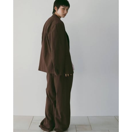 【anuke】Linen Tuck Pants