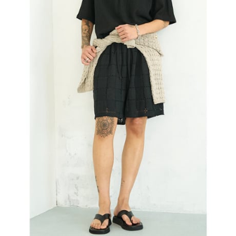 【YENN】 LACE BERMUDA PT