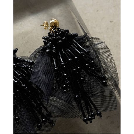 【anuke】Tulle x Beads Pierce
