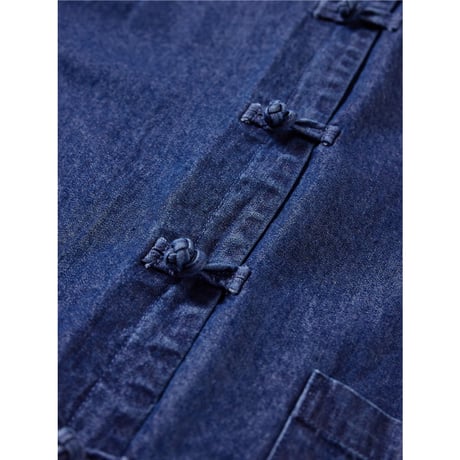 【YENN】DENIM CHINA SHIRT JK ※納期9/上〜9/中