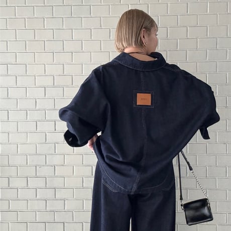 【cafune】10oz denim dolman jacket