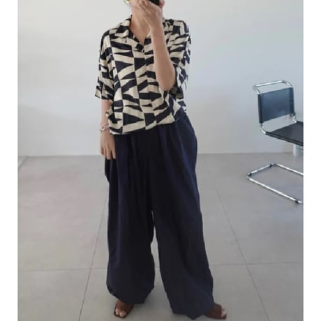 【ànuke】Nylon Volume Pants