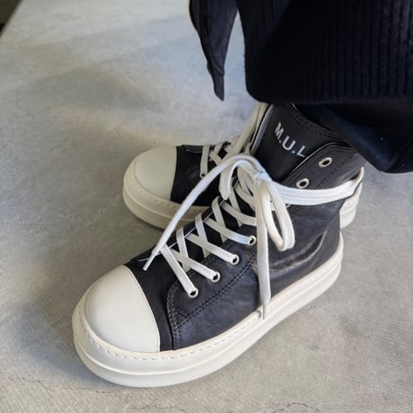 【M.U.L.】PLATFORM LEATHER SNEAKERS　MULW-2078