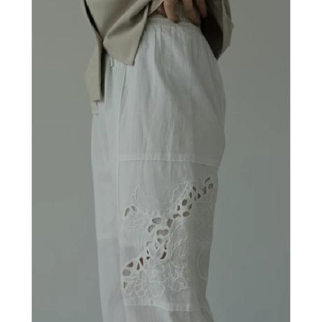 再販【ànuke】Cutwork Lace Pants