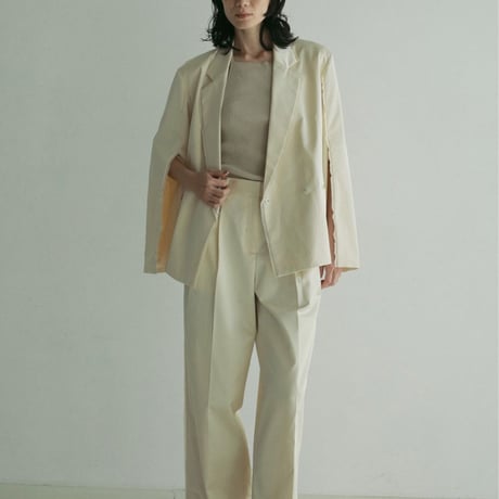 【anuke】Satin Slit Jacket　※納期2月下旬〜3月下旬