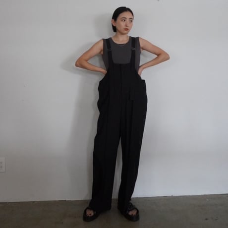 【RILATO】ストレートピンタックサロペット