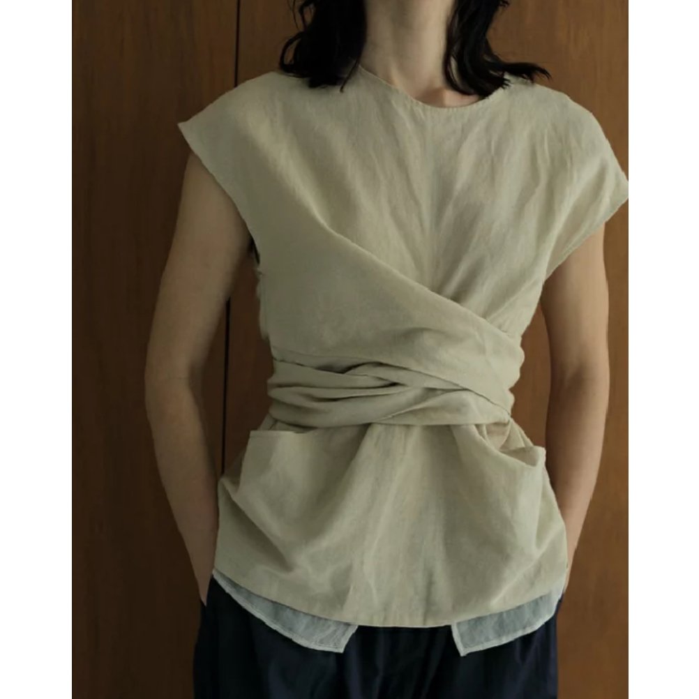 ànuke】Linen Cachecoeur Tops | selectshop kusu 