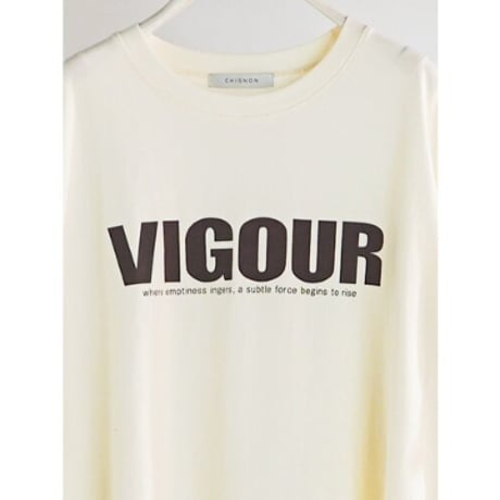 【CHIGNON】”VIGOUR”ﾌﾟﾘﾝﾄTee