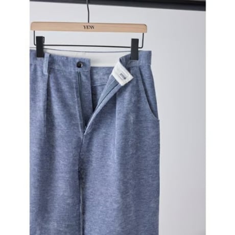 【YENN】MOLE TWILL TUCK WIDE