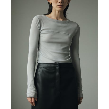 【ànuke】Layered Rib Tops
