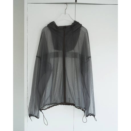 【anuke】Tulle Zip Blouzon　※納期3月下旬～4月下旬