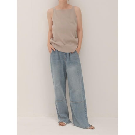 【YENN】SQUARE NECK TANKTOP