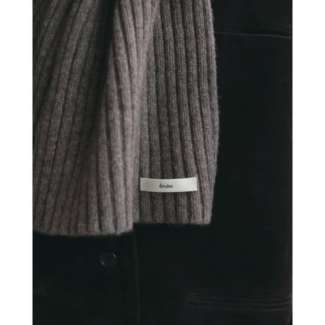 【anuke】Rib Knit Stole　※納期11月中旬～12月中旬